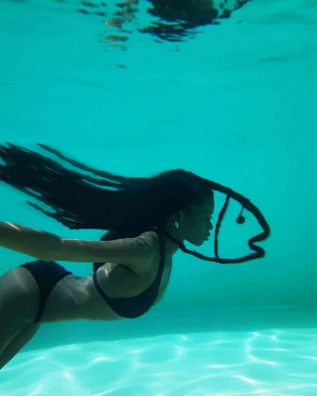 Необычные "прически" Летиции Кай из Кот-д’Ивуара