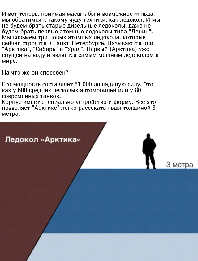 С какой толщиной льда может справиться атомный ледокол