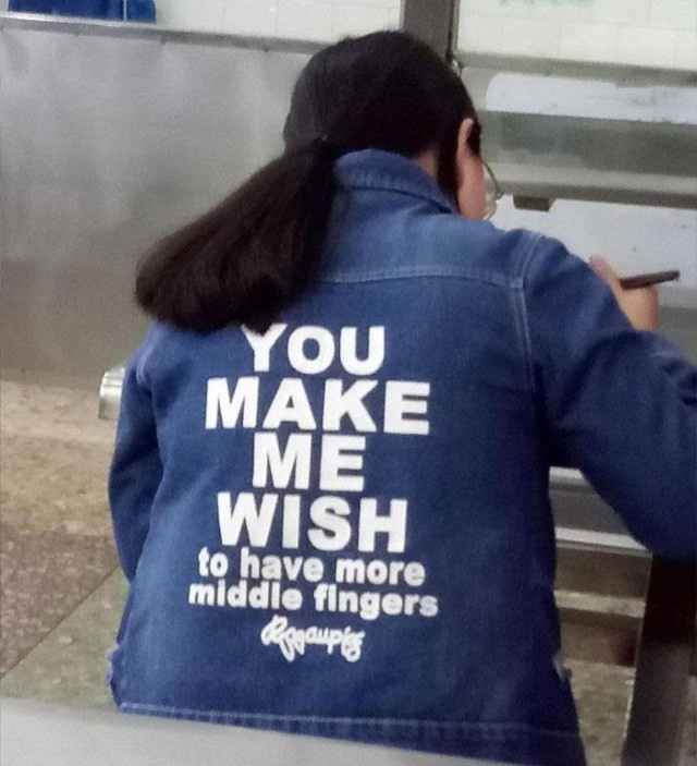 Смешная китайская мода и надписи на одежде