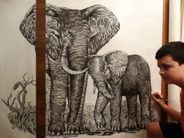 Прогресс юного художника