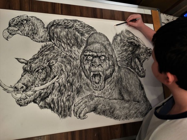 Прогресс юного художника