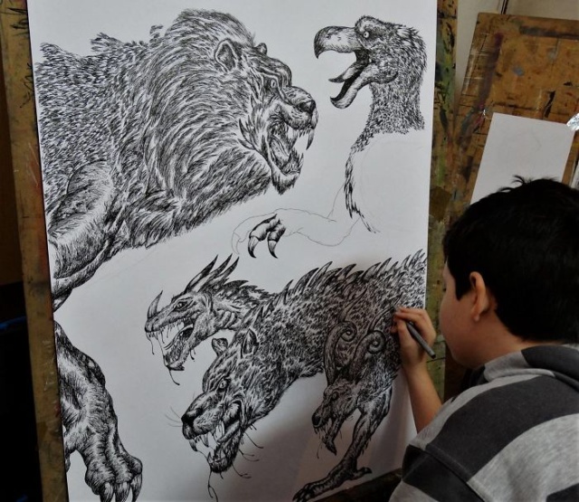 Прогресс юного художника