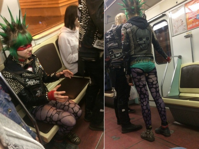 Странные модники в нашем метро