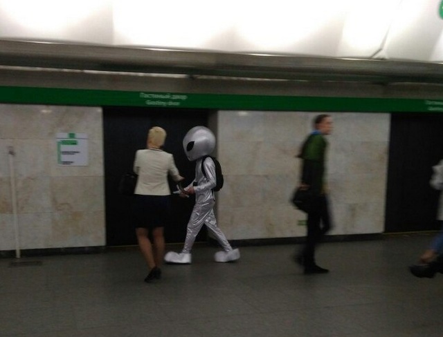 Странные модники в нашем метро