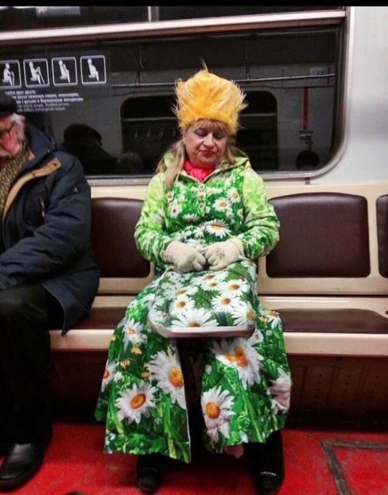 Странные модники в нашем метро