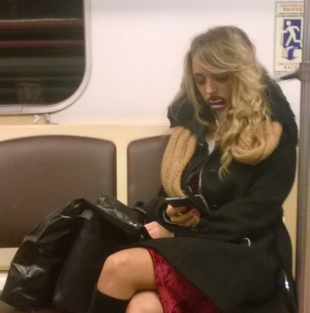 Странные модники в нашем метро