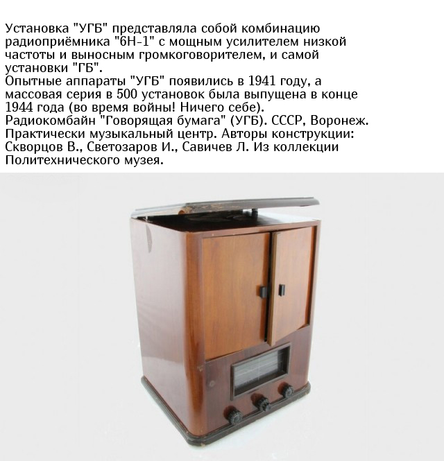 "Говорящая бумажная лента" времен СССР