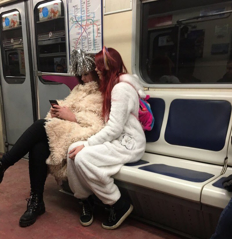 Модники из российского метрополитена