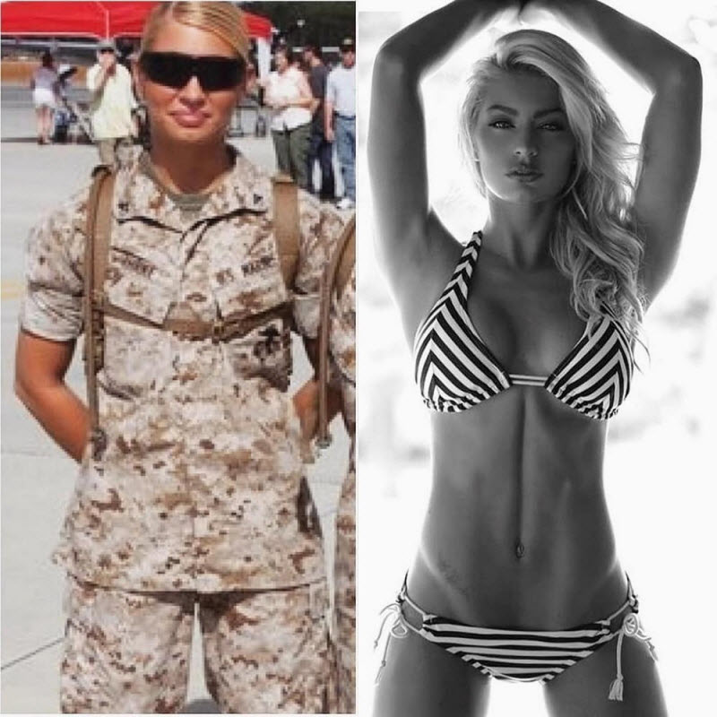 Девушки в форме и без неё