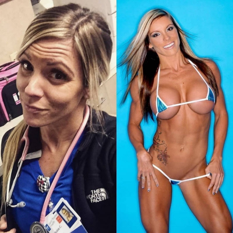 Девушки в форме и без неё