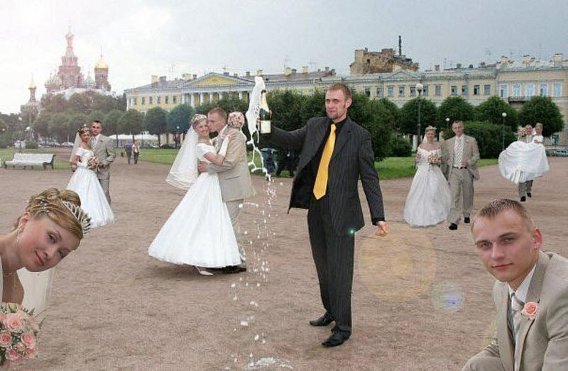 Забавные свадебные фотографии