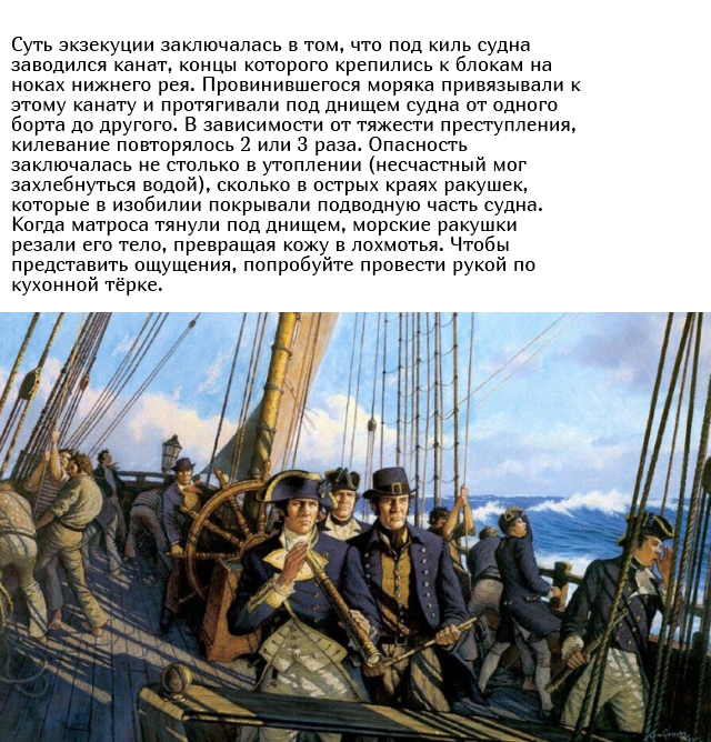Протаскивание под килем, или как наказывали провинившихся пиратов и моряков