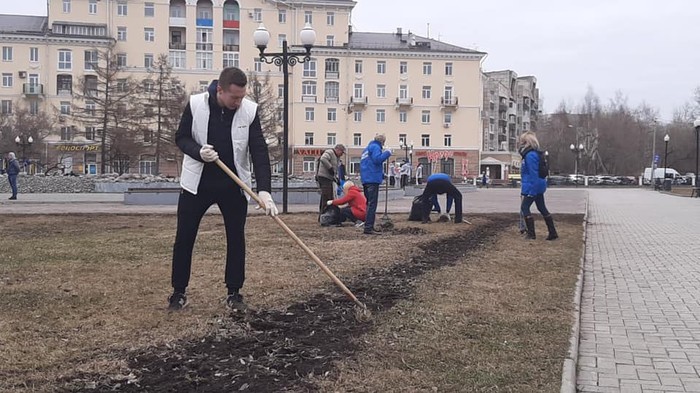 Субботник в чистом сквере? Запросто! 