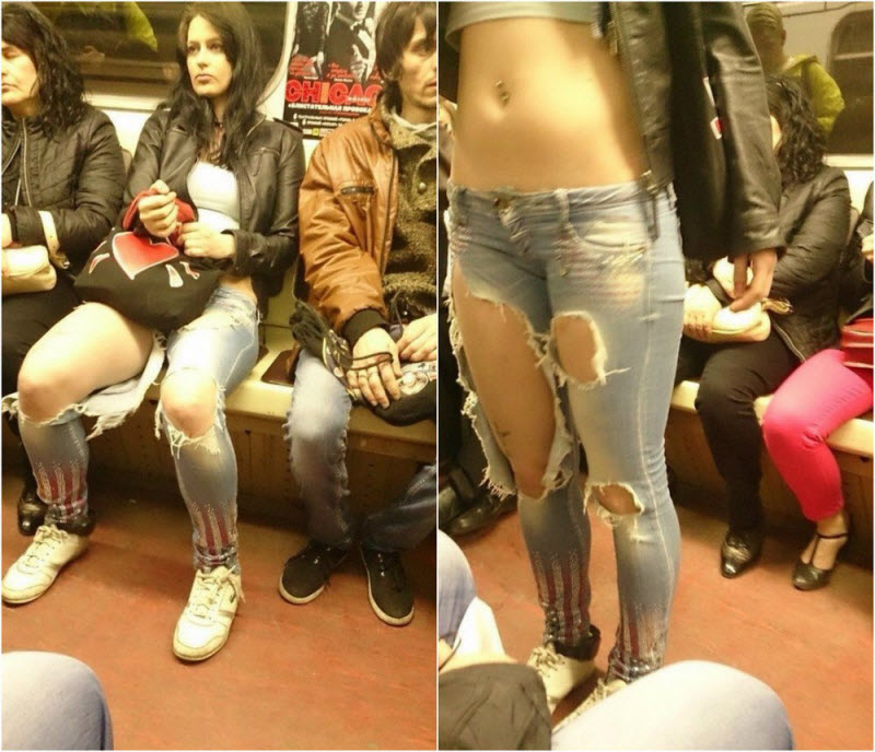 Модники из российского метрополитена