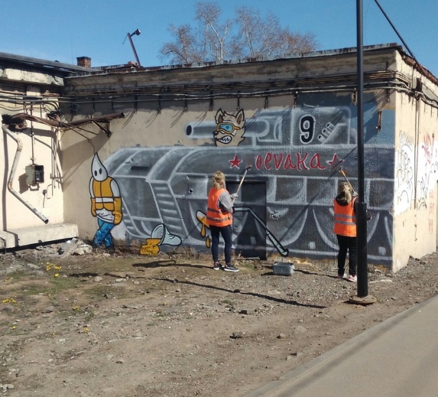 Рисунок "Воевака" в Ростокино