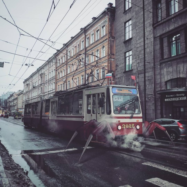 Необычные пейзажи Санкт-Петербурга от художника Вадима Соловьева