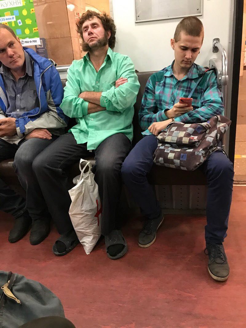 Модники из российского метрополитена