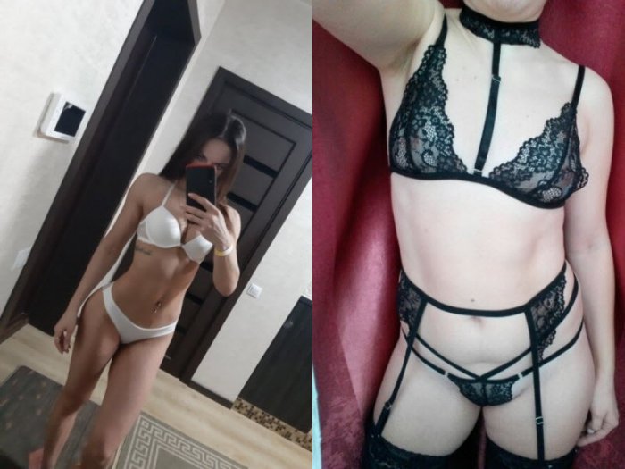 Девушки демонстрируют белье, купленное на Алиэкспресс