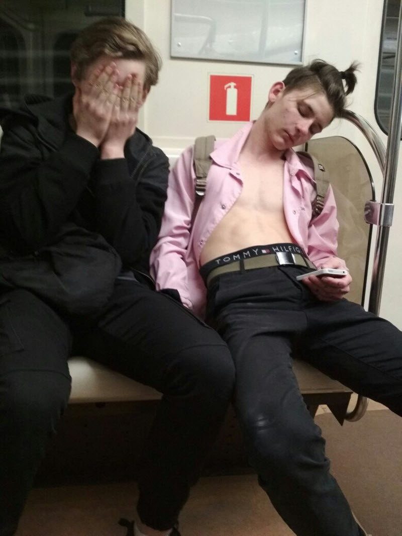 Модники из российского метрополитена