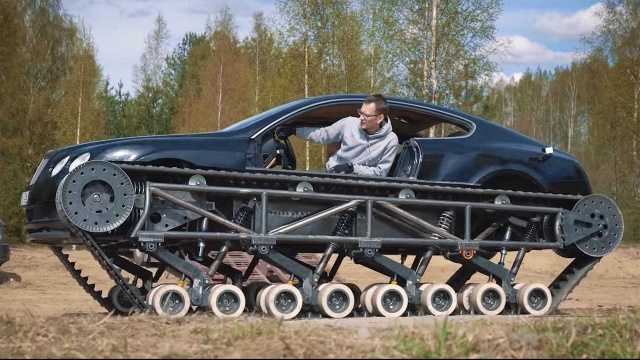 Уникальный вездеход из элитного Bentley Continental GT