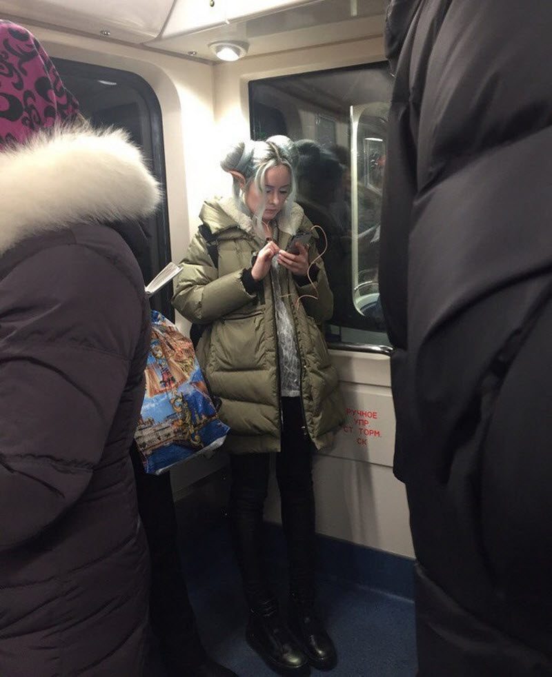 Модники из российского метрополитена