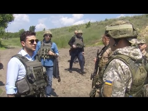 Зеленский побывал на передовой ООС