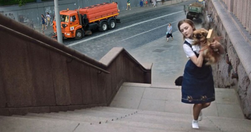 Герои любимых советских фильмов на улицах современной Москвы Герои любимых советских фильмов на улицах современной Москвы