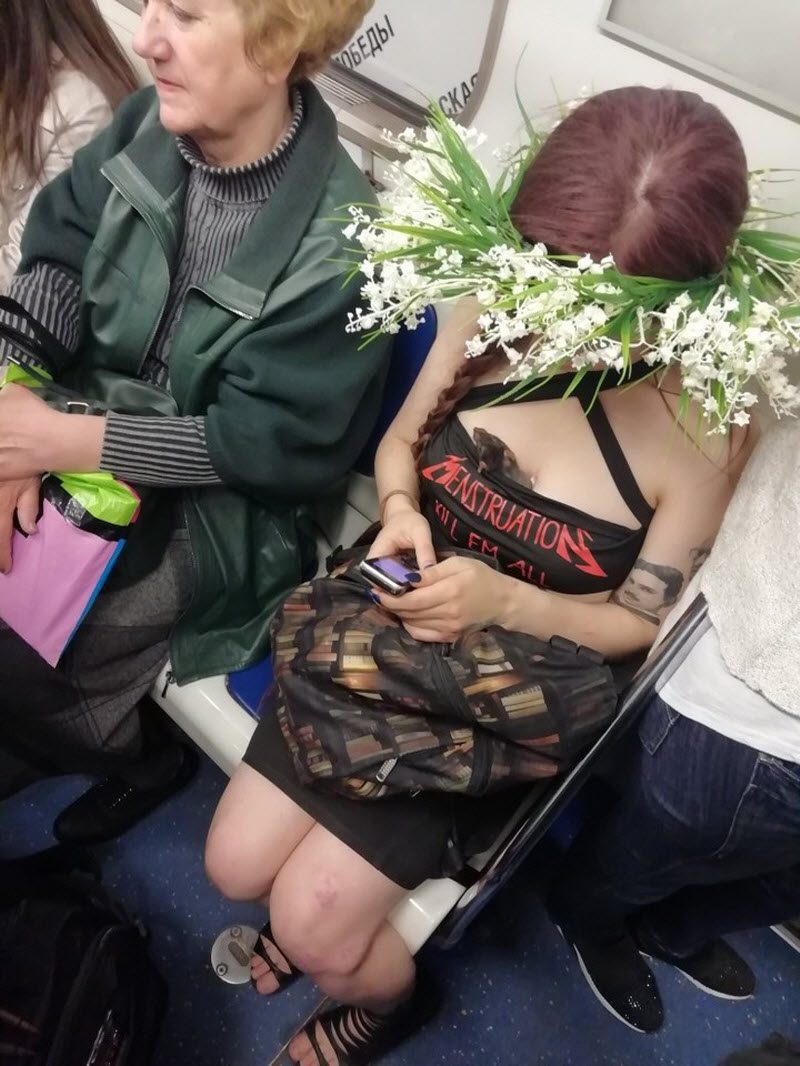 Модники из российского метрополитена
