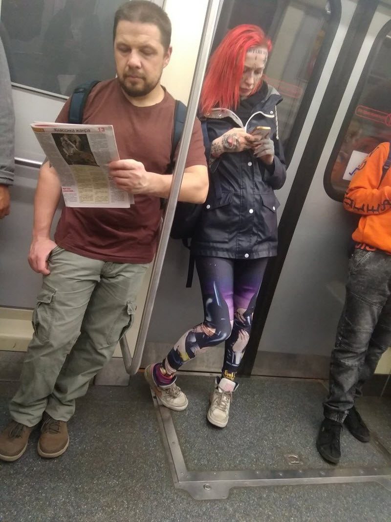 Модники из российского метрополитена