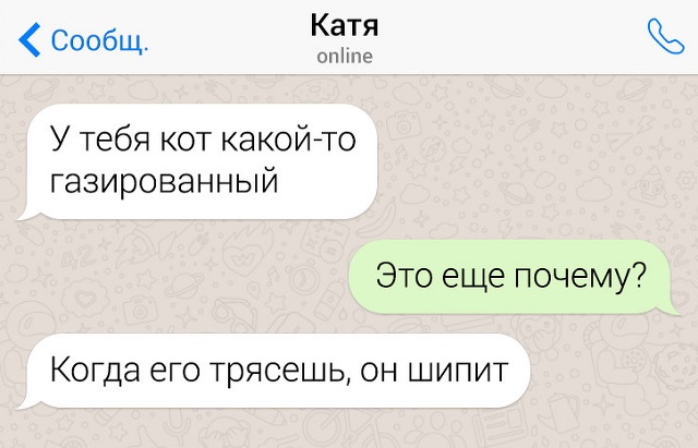 Подборка скринов из чатов людей, которые могут круто ответить на что угодно