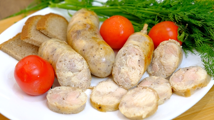Как самому сделать колбасу из курицы