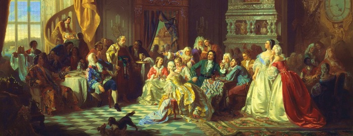 Блюда на пирах петровских времён