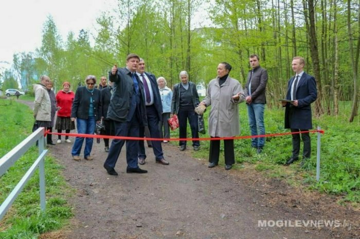 В белорусском Могилёве торжественно установили перила