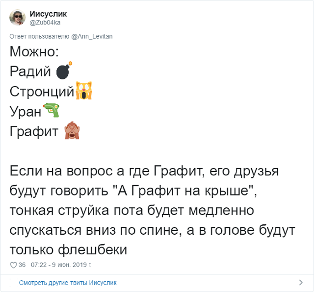 Пользователи запустили шуточный тред об именах для детей, посвященных сериалу "Чернобыль"