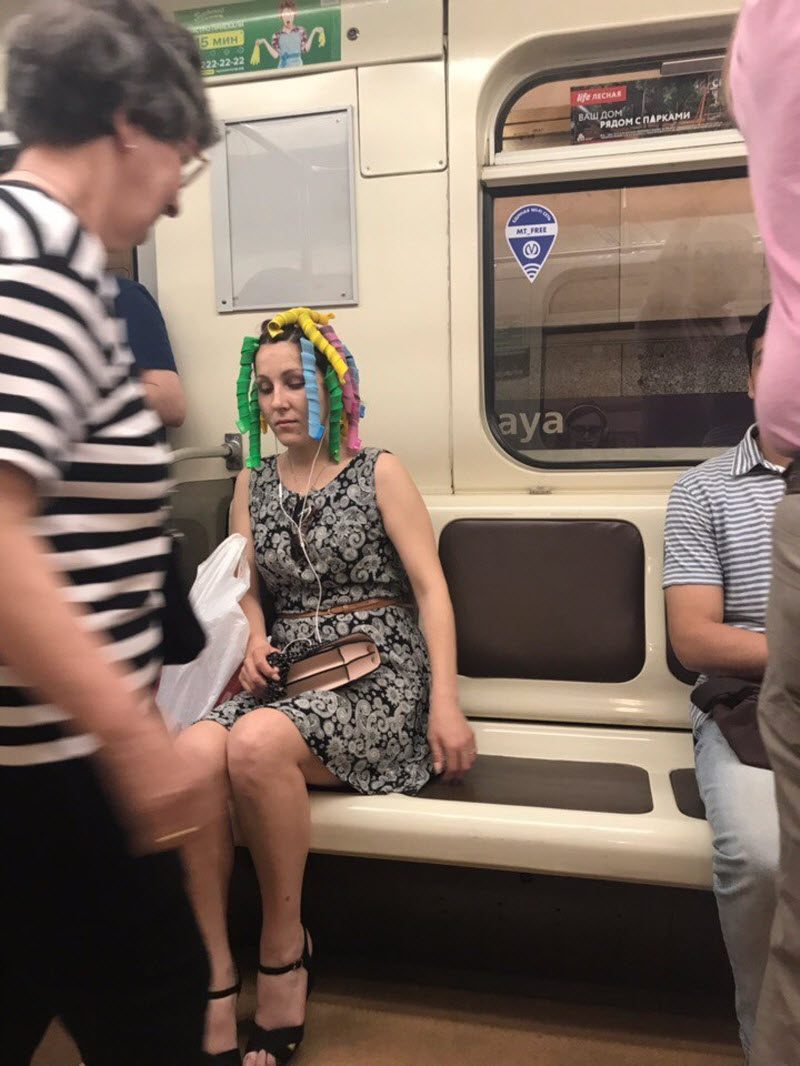 Модники из российского метрополитена