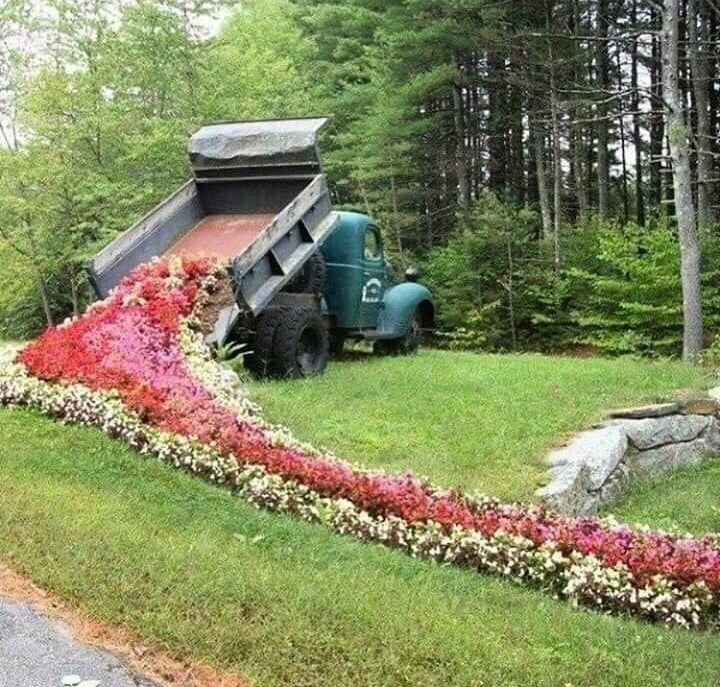 Креативный подход к дизайну обычной клумбы