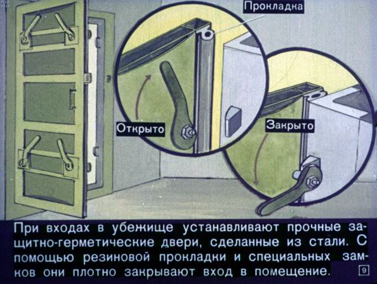 Диафильм 1970 года для школьников. Как выжить в условиях ядерной войны
