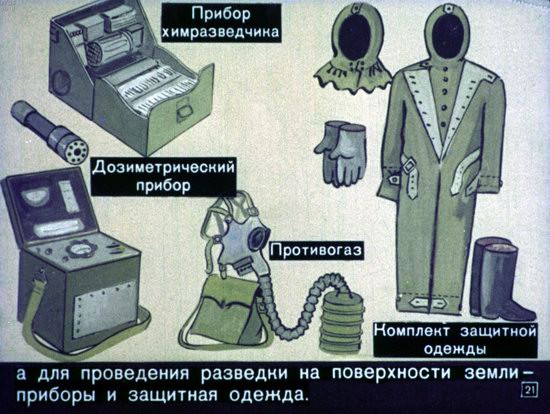 Диафильм 1970 года для школьников. Как выжить в условиях ядерной войны