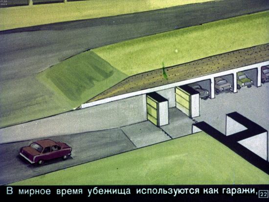 Диафильм 1970 года для школьников. Как выжить в условиях ядерной войны
