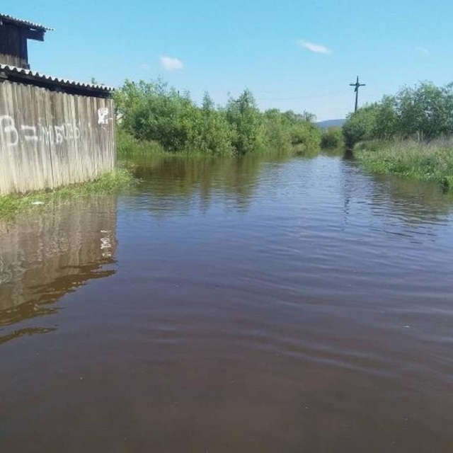 Снова наводнение: в городе Канск вода в реке поднялась до 439 см