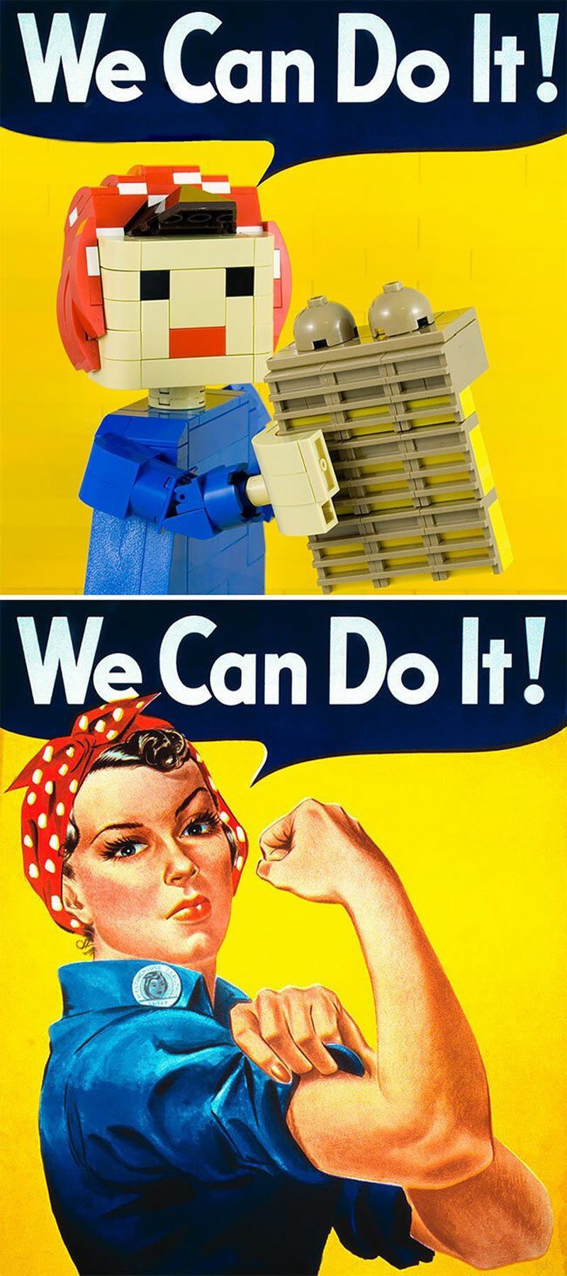 Шедевры искусства, собраннные из LEGO