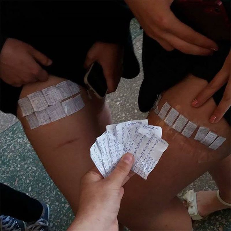 Наши девушки всегда готовы к экзаменам
