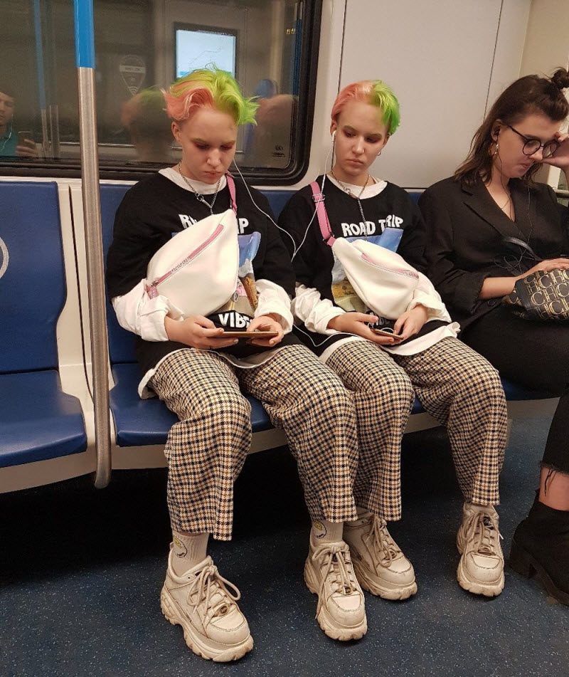 Модники из российского метрополитена