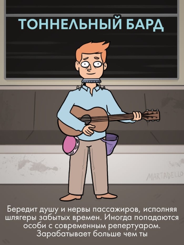 Типичные пассажиры метро