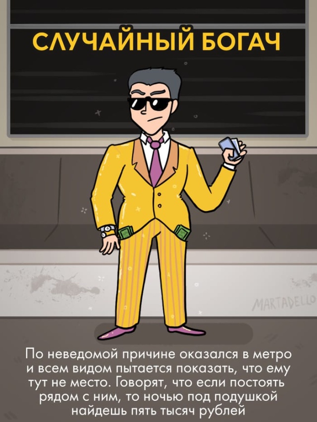 Типичные пассажиры метро