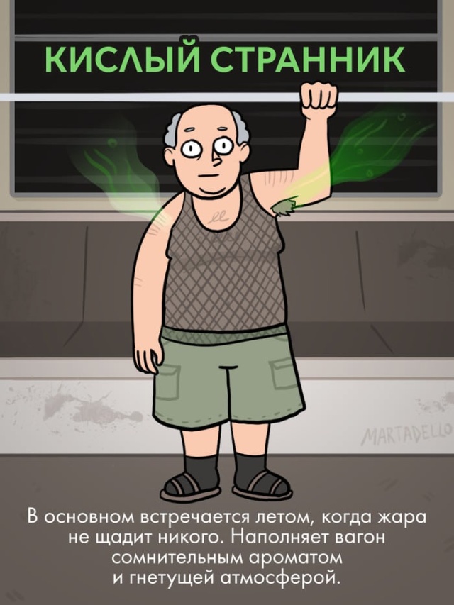 Типичные пассажиры метро