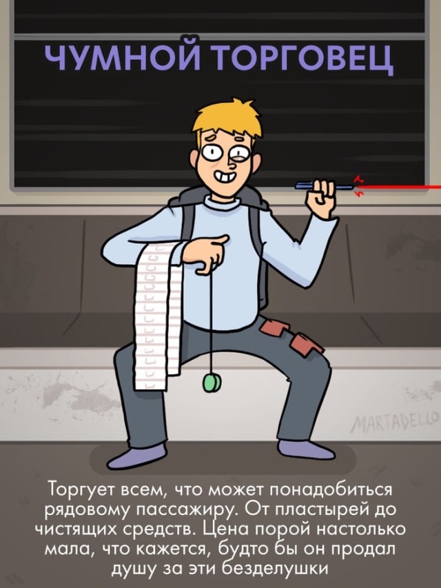 Типичные пассажиры метро