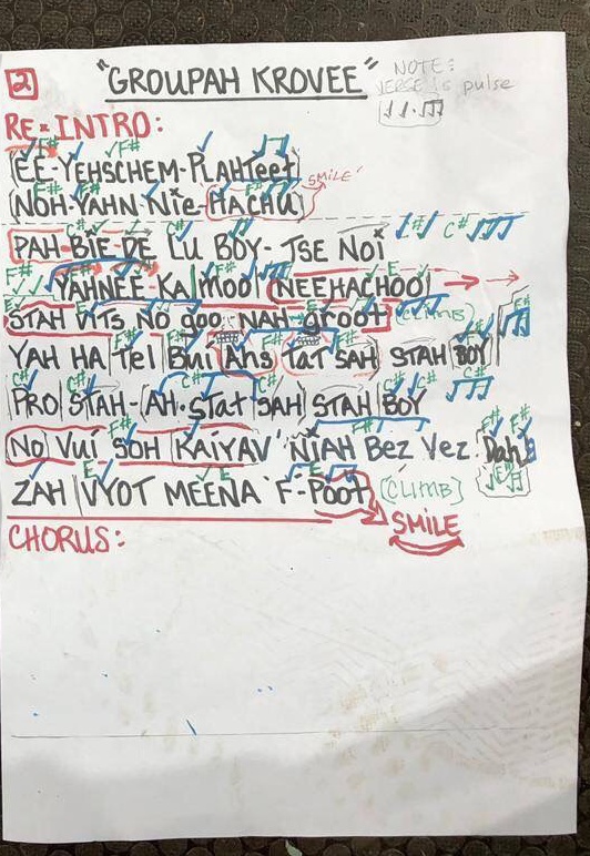 Текст песни Виктора Цоя "Группа крови" для группы Metallica