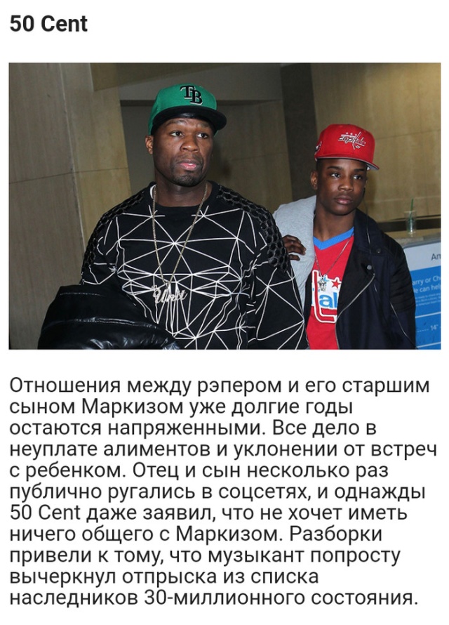 Звезды, которые не оставят свое наследство детям