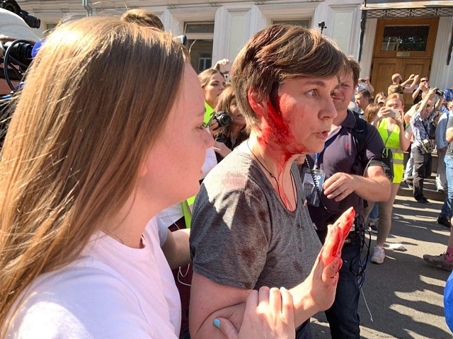 Фоторепортаж с московского митинга